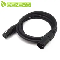 在飛比找PChome24h購物優惠-BENEVO 2M XLR(Cannon接頭)公對母音訊連接