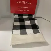 Wondershop Christmas Tree Skirt Black And White