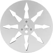 1/4 7 Inch Empty Reel Tape, 8 Holes Aluminum Alloy Open Reel Sound Tape Empty Reel for Reel to Reel for ReVox Studer, Stable and Rugged (Silver)