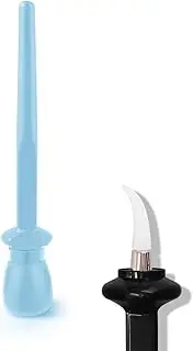 Eyeliner Tool Applicator, Makeup Eye Liner Flawless Set, Silicone Brush Waterproof Kit, Ideal Make-up Novices Reusable Black Gel Tool Wand Tightlining Winged Multi-Use Universal Cosmetic Liner (B, 1psc)