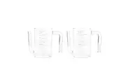 2x Mastercraft 500ml Fat Gravy Separator Cooking Kitchen Container Jug Jar Clear