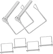 Toyvian Hitch Pin Lock Pack 6pcs Square Locking Pin for Trailer Hitch Farming Gardening