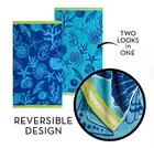 2 Pack Jacquard Velour Large Beach Towel 100 x 180 cms Shell Renee Taylor