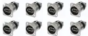 8 Pack Genuine Neutrik NAUSB-W Chassis Panel Mount Reversible USB Gender Changer