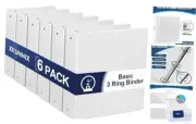 2-Inch 3-Ring Binder with Pockets, 2’’ Premium View Binders with Three 2-inch