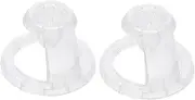 OSOLADY 2pcs Shock Printing Pen Holder High Temperature Resistant Storage Rack Transparent Pen Base for Desktop Use Easy to Stand Sturdy Portable
