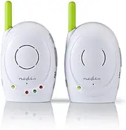 Nedis Audio Baby Monitor - Wireless Baby Phones with Intercom and 300m Range - Set of 2 - Green/White