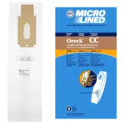 DVC Micro-Lined Paper Replacement Bags Style CC Fit Oreck Upright - 8 Bags