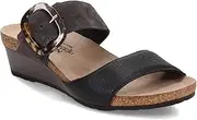 [NAOT] Footwear Kingdom Women’s Wedge Sandal with Buckle, Cork Footbed, and Arch Support - Adjustable Three-Strap Sandal With Backstrap - Comfort and Support – Lightweight and Perfect for Travel - Narrow to Medium Fit