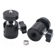 2Pack Mini 1/4" 360 Swivel Ball Head Tripod DSLR Ballhead Mount for Canon Sony