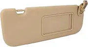 Gray Beige Sun Visor with Make-Up Mirror Compatible with Hyundai Elantra MD 2011-2015 852103X000TX 852203X000TX