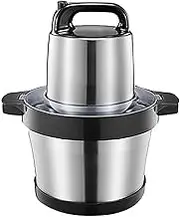 Electric Food Processor - 6 Litre Stainless Steel Countertop Vegetable Chopper with 4 Sharp Blades for Meat, Fruits, Nuts and Spices