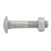 Zenith M10 x 50mm Hot Dipped Galvanised Cup Head Bolt And Nut