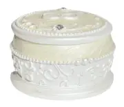Pearlesque Jewellery/Trinket (wedding rings) Box