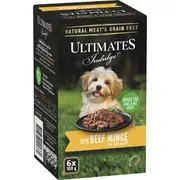 Ultimates Indulge Wet Dog Food Beef Mince In Gravy 100g x 6 pack