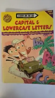 CAPITAL AND LOWERCASE LETTERS Lean on the go workbooks Learning Horizons
