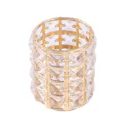 Cosmetic Brush Organizer Box Crystal Makeup Brushes Nail Pen Holder Container Cosmetic Organizer Clear Pen Pot
