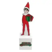 Elf On the Shelf Scout Elf Blue Eyes Table Sign Decor, 7" Christmas Magic