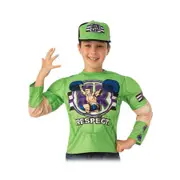 Rubies John Cena Dress Up Costume Top And Hat Kids/Boys/Children Size 6+