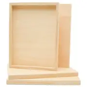 Wood Canvas 9 x 12 x 3/4 inch, Blank Wood Sign for Wall Art Set | Woodpeckers