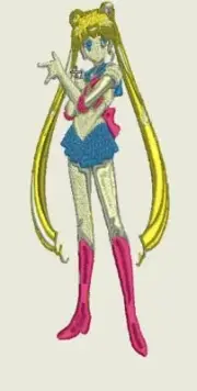 Sailor Moon Machine Embroidery Designs (18) - CD/USB/Floppy -12 Formats
