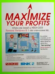 SNK Neo Geo Samurai Shodown II Original UNUSED Video Game Promo Artwork 1994