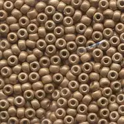 Duracoat Matte Galvanized Champagne Miyuki Seed Beads 6/0 (6-94204F-TB)