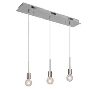 Mooney 3 Lights Caf Pendant Nickel | Marden Designer
