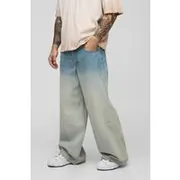 Mens Extreme Baggy Rigid Stonewash Jeans