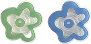 2PCS Phone Socket,Flower Cell Holder,Blue Green Grip with Expanding Kickstand, Suction Cup Cell Stand, Accessories,Universal Socket for Phone