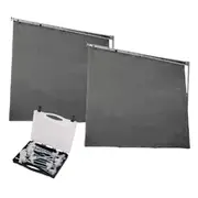 Aussie Traveller Grey Full Height Caravan Sunblock