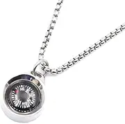 [DETUCK] Compass Necklace,Mini Pocket Compass,Camping Hiking Metal Survival Compass for Men Women