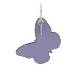 【COACH】平滑皮革蝴蝶造型吊飾/鑰匙圈(紫羅蘭)