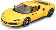Die-cast 1:18 for Ferrari 296 GTB Simulation Alloy Car Model Static Die-cast Miniature Vehicle Model Collection Present Miniature Vehicle(Yellow)