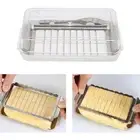 2 in 1 Butter Box Storage Case With Fork Butter Slicer Food Storage Container AU
