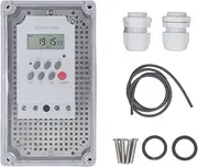 Pool Pump Timer,Programmable Digital Timer Switch for Outdoor Water Pumps Automatic Filtration Irrigation Saving Waterproof Easy Setup Adjustable Settings Swimming Pools Gardens