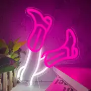 Cowboy Boots Neon Sign, Pink LED Signs Neon Light, Western Cowgirl Boots