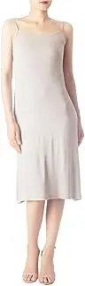 [iB-iP] Women's Modal Spaghetti Strap Knee Length Casual Full Slip