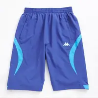 在飛比找momo購物網優惠-【KAPPA】男吸濕排汗速乾3D單層半短褲(藍)
