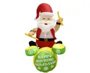 Stockholm Christmas Lights Santa Rocker Inflatable Lights Cool White LEDs