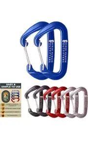 Hiker Hunger Heavy Duty Caribeaner Clip - D Rings Caribeener Clip