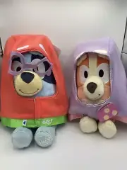 NEW Set 2 Build A Bear Workshop Bluey & Bingo With Grannies Costumes Plush Lot