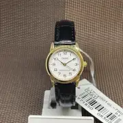 Casio LTP-V001GL-7B Black Leather Analog Gold Tone Numeral Ladies Casual Watch