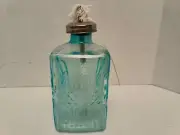 Leisure Ways Blue Glass Fill With Citronella Fuel Table Torch Outside Lamp