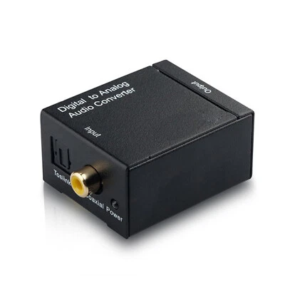 Optical Coaxial Toslink Digital to Analog Audio Converter Adapter RCA 3.5mm r