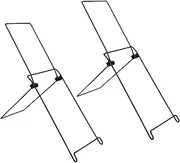 Solar Panel Tilt Mount, 2 Pack Solar Panel Support - Steel Solar Panel Holder, Folding Panel Mount Brackets Adjustable for RV, Roof, Boat