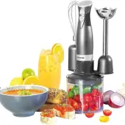 200W Stainless Steel Electric Cosmos 3 in 1 Blender Whisk/Beater/Bowl Set