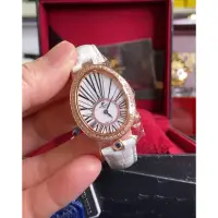 在飛比找蝦皮購物優惠-ROUND WELL 浪威 完美蛋形經典設計鑽框皮錶帶