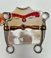 CIRCLE Y COPPER MOUTH 5" SNAFFLE BIT-- NEW WITH TAGS