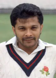 Gehan Mendis of Lancashire at Old Trafford, Manchester, circa Apr - Old Photo